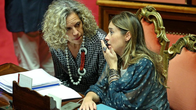 Monica Cirinnà con il ministro Maria Elena Boschi