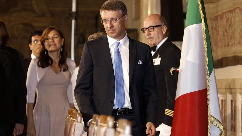 Il presidente dell'Autorità Anticorruzione, Raffaele Cantone, nella sala della Regina di Montecitorio