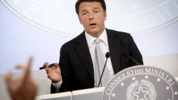 Il presidente del Consiglio Matteo Renzi
