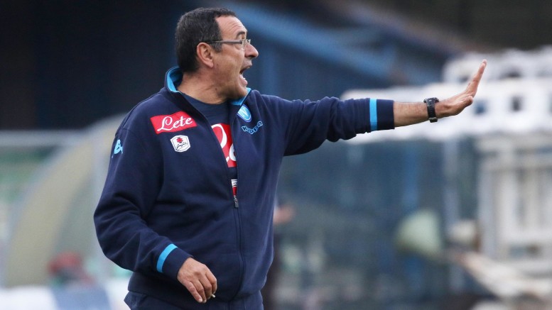 Il tecnico azzurro Maurizio Sarri