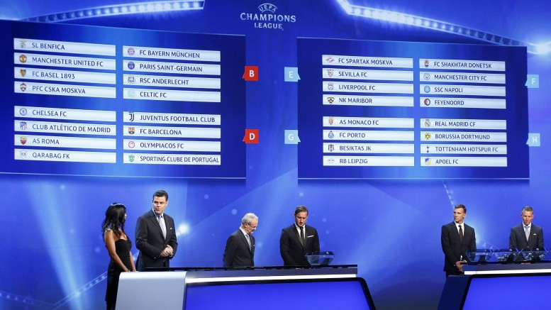 Champions League: i sorteggi
