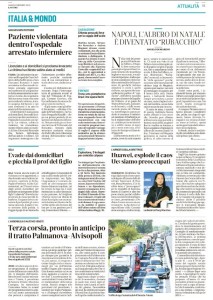 il mattino di Padova di sabato 8 dicembre 2018