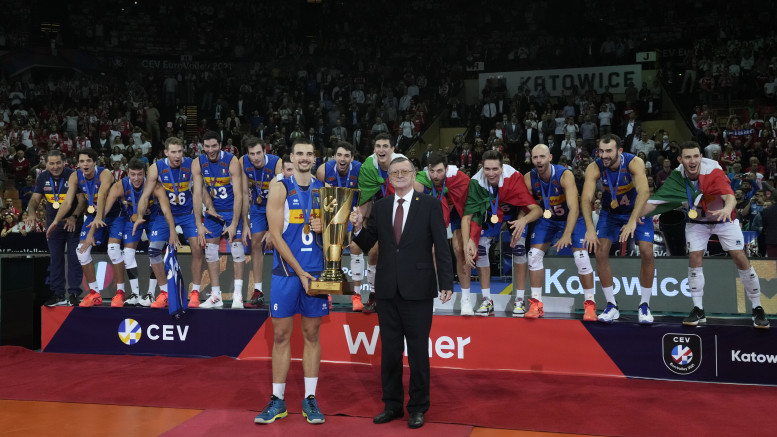 Pallavolo maschile: Italia campione d'Europa batte Slovenia in finale