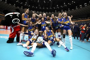 L'Italia medaglia d'argento ai Mondiali di pallavolo femminile in Giappone (foto Ansa)