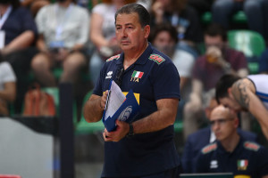 Il commissario tecnico azzurro Ferdinando De Giorgi (foto Pinelli/FIPAV)