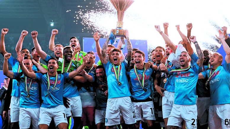 Serie A: il Napoli festeggia lo scudetto